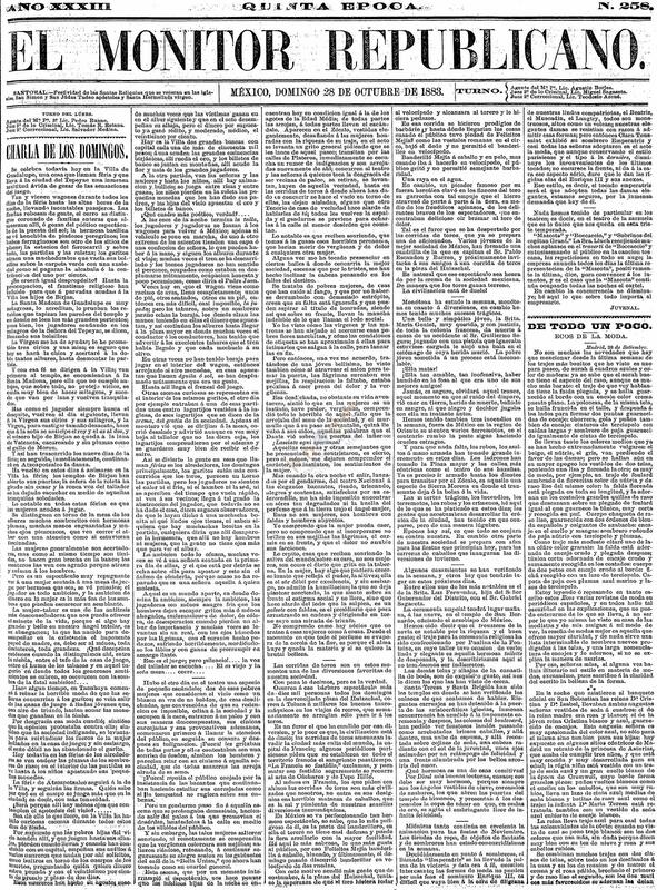 El Monitor Republicano (1883, 10, 28)