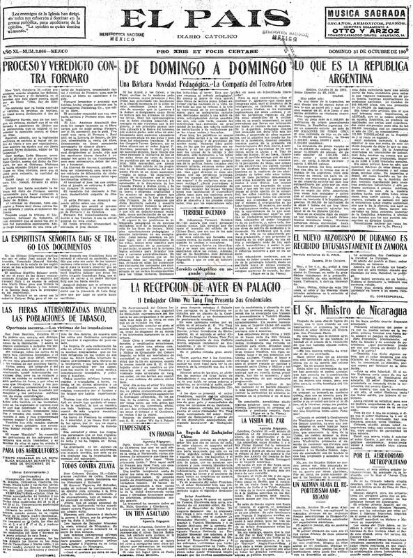 El País (1909, 10, 31)