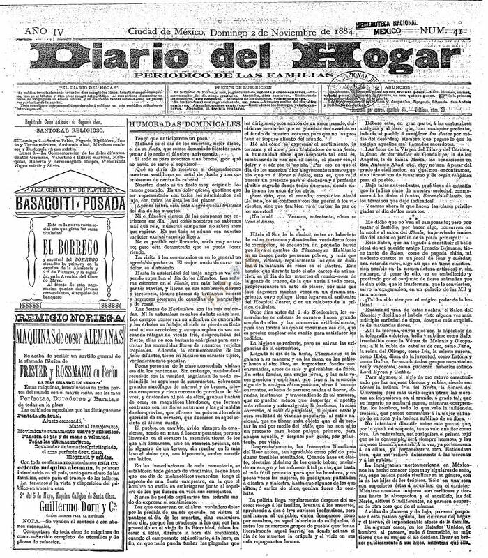 El Diario del Hogar (1884, 11, 2)