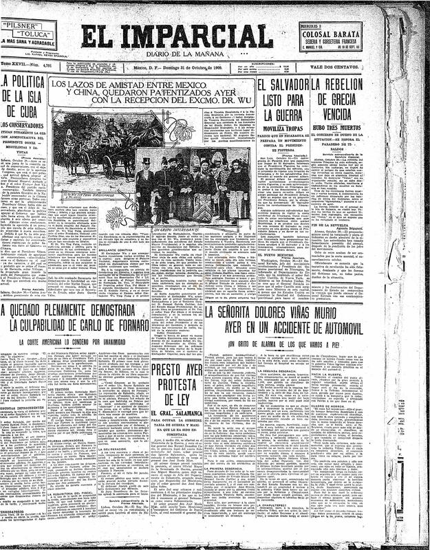 El Imparcial (1909, 10, 31)