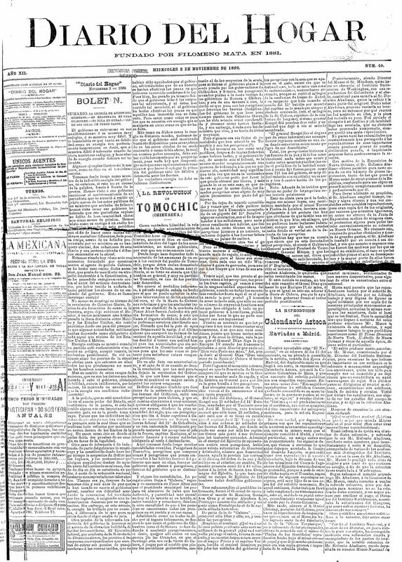 El Diario del Hogar (1892, 11, 2)